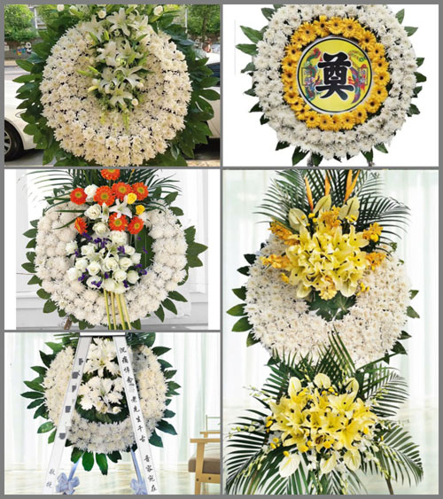 山西朔州朔城区沙塄河乡三甲村花圈速递